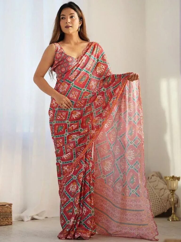 Digital Printed Saree