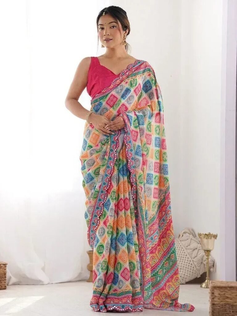 Digital Printed Saree