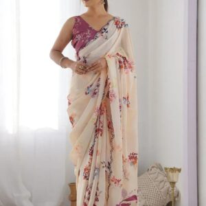 Digital Printed Saree