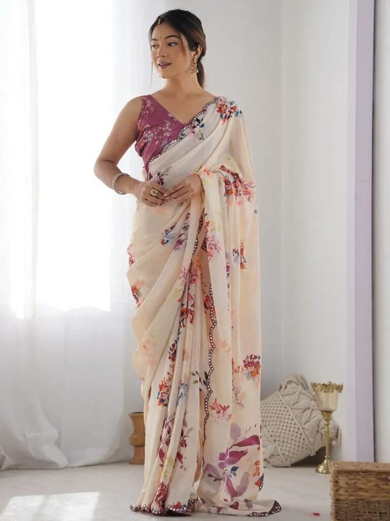 Digital Printed Saree